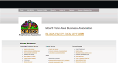 Desktop Screenshot of mountpennarea.org